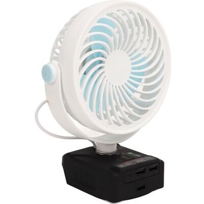 HEAT 5-zoll-akku-tischventilator, Wiederaufladbar, Batteriebetrieben, Kleiner Elektrischer Ventilator Mit 2 Usb-ladeanschlüssen, Weiß HEAT 5-zoll-akku-tischventilator, Wiederaufladbar, Batteriebetrieben, Kleiner Elektrischer Ventilator Mit 2 Usb-ladeanschlüssen, Weiß