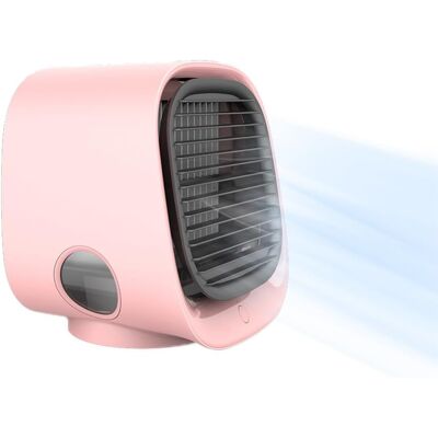 IOOMVOL Tragbarer Luftkühler, Mini-luftbefeuchter (3 Geschwindigkeitsstufen), Usb-tischventilator, Klimaanlage Fürs Homeoffice (rosa) IOOMVOL Tragbarer Luftkühler, Mini-luftbefeuchter (3 Geschwindigkeitsstufen), Usb-tischventilator, Klimaanlage Fürs Homeoffice (rosa)
