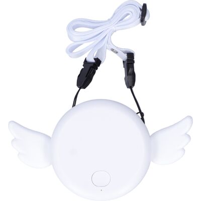 HEAT Verstellbarer, Klingenloser, Per Usb Aufladbarer Tragbarer Ventilator Zum Umhängen, Weiß, Für Den Innen- Und Außenbereich HEAT Verstellbarer, Klingenloser, Per Usb Aufladbarer Tragbarer Ventilator Zum Umhängen, Weiß, Für Den Innen- Und Außenbereich