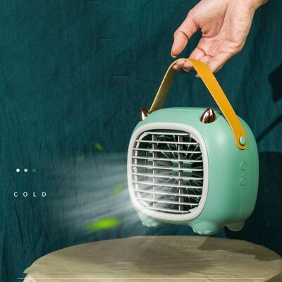 JUTE Tragbarer Sprühventilator, Tischventilator Für Studentenwohnheime, Wiederaufladbarer Usb-ventilator Für Studenten, Mini-ventilator, Grün. JUTE Tragbarer Sprühventilator, Tischventilator Für Studentenwohnheime, Wiederaufladbarer Usb-ventilator Für Studenten, Mini-ventilator, Grün.