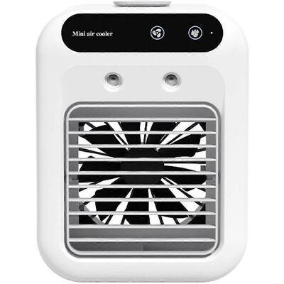 ALLAUVE Usb-tisch-luftbefeuchter Mit Ventilator, Wassertank, Mini-luftkühler, Lithiumbatterie, Niederspannungsbetrieb. ALLAUVE Usb-tisch-luftbefeuchter Mit Ventilator, Wassertank, Mini-luftkühler, Lithiumbatterie, Niederspannungsbetrieb.