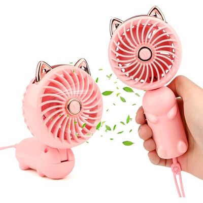 OEM Faltbarer Mini-handventilator – Wiederaufladbarer Usb-ventilator Mit 3 Geschwindigkeitsstufen – Für Büro, Reisen Und Zum Schminken – Rosa OEM Faltbarer Mini-handventilator – Wiederaufladbarer Usb-ventilator Mit 3 Geschwindigkeitsstufen – Für Büro, Reisen Und Zum Schminken – Rosa