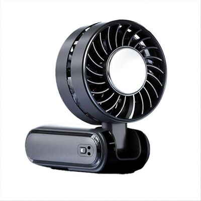 ALLAUVE Hochleistungsventilator Mit Kühlakku, Tragbarer Halbleiter-lüfter, Kleiner, Faltbarer Und Wiederaufladbarer Ventilator, Schwarz ALLAUVE Hochleistungsventilator Mit Kühlakku, Tragbarer Halbleiter-lüfter, Kleiner, Faltbarer Und Wiederaufladbarer Ventilator, Schwarz