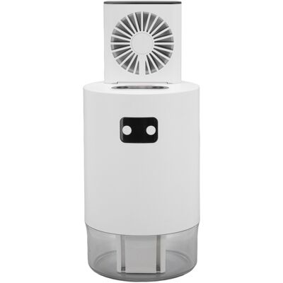 HEAT 2-in-1 Luftbefeuchter-ventilator, 1000-ml-wassertank, Usb-ladefunktion, 3-stufiger Ventilator, Doppelte Vernebelungsfunktion Und Fernbedienung. HEAT 2-in-1 Luftbefeuchter-ventilator, 1000-ml-wassertank, Usb-ladefunktion, 3-stufiger Ventilator, Doppelte Vernebelungsfunktion Und Fernbedienung.
