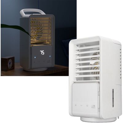 JUTE Mini-usb-wiederaufladbarer Outdoor-ventilator Mit Sprühfunktion, Luftkühler, Kleinem Luftbefeuchter, Wassergekühltem Tischventilator, Tragbarer Oszillierender Luftkühler (links/rechts). JUTE Mini-usb-wiederaufladbarer Outdoor-ventilator Mit Sprühfunktion, Luftkühler, Kleinem Luftbefeuchter, Wassergekühltem Tischventilator, Tragbarer Oszillierender Luftkühler (links/rechts).