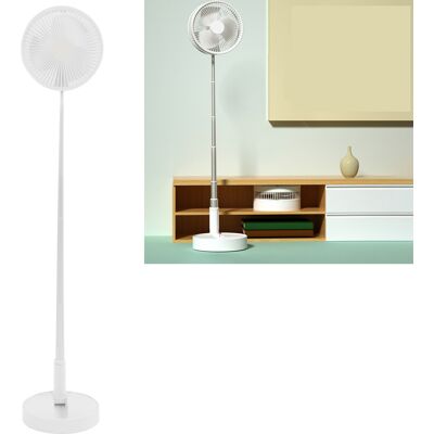 JUTE Peacefair Faltbarer Und Einziehbarer Standventilator, Leise Und Tragbar, Wiederaufladbar, 7200 Mah Kapazität. JUTE Peacefair Faltbarer Und Einziehbarer Standventilator, Leise Und Tragbar, Wiederaufladbar, 7200 Mah Kapazität.