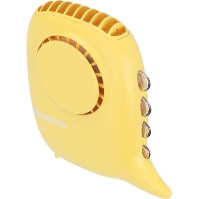 HEAT Tragbarer, Kabelloser Nackenventilator, Mini-usb-wiederaufladbarer Ventilator, 3 Windgeschwindigkeiten, Gelb, Leicht Und Leise. HEAT Tragbarer, Kabelloser Nackenventilator, Mini-usb-wiederaufladbarer Ventilator, 3 Windgeschwindigkeiten, Gelb, Leicht Und Leise.