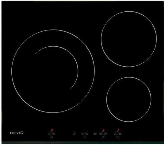 Cata - ib 6030 bk (Induktionsherd, schwarz, 1200 w, rund, 16 cm), 2700 w, Glas, Edelstahl