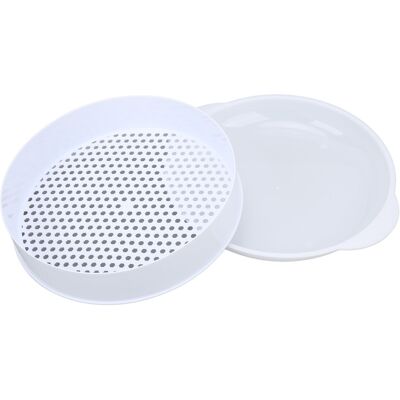 HEAT Mikrowellen-dampfgarer Mit Formstabilem, Transparentem Deckel Und Griff, Große Ausführung, Einlagig, Für Die Küche. HEAT Mikrowellen-dampfgarer Mit Formstabilem, Transparentem Deckel Und Griff, Große Ausführung, Einlagig, Für Die Küche.