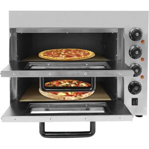 Gojoy - Elektrischer Pizzaofen, 3000W Doppellagig Mini Pizzaofen Elektrisch, Pizza Backofen Für die Gastronomie, 50-350℃ Gastro Steinbackofen Gojoy - Elektrischer Pizzaofen, 3000W Doppellagig Mini Pizzaofen Elektrisch, Pizza Backofen Für die Gastronomie, 50-350℃ Gastro Steinbackofen