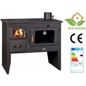 Eek a -Küchenofen Holzherd Beine Ofen Vielstoff Stahl Top Prity 2P41 BImSchII 15.2 kw