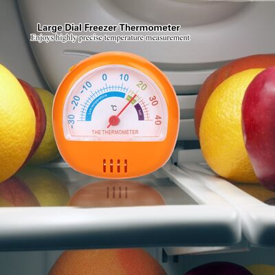 HEAT Kühlschrank- Und Gefrierschrankthermometer, Großes Gelbes Zifferblatt, Mechanisch, Präzise, Gut Ablesbar, Ideal Für Kühlschrank Und Kühlraum. HEAT Kühlschrank- Und Gefrierschrankthermometer, Großes Gelbes Zifferblatt, Mechanisch, Präzise, Gut Ablesbar, Ideal Für Kühlschrank Und Kühlraum.