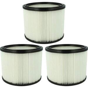 3x Filterelement kompatibel mit Stihl se 50, 60, 61, 100, 121, 121 e, 60 c, 60 e, 61/1 Nass-/Trockensauger - Feinstaubfilter, Papier / Gummi - Vhbw