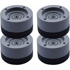 Vibrationsdämpfer, 4 Stück Vibrationsdämpfer Antivibrationsmatten für Waschmaschine und Trockner 4cm (Grau, 4cm) - Minkurow