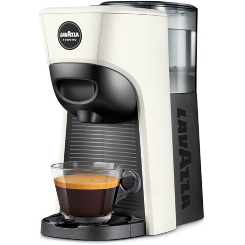 Lavazza LM 840 Tiny Eco Automatische manuelle Kapsel-Kaffeemaschine, 0,6 l, weiß/schwarz