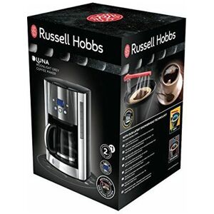 Russell Hobbs Digitale Kaffeemaschine Luna grau, programmierbarer Timer, bis 12 Tassen, 1,5l Glaskanne, 1000W, Warmhalteplatte, Abschaltautomatik,