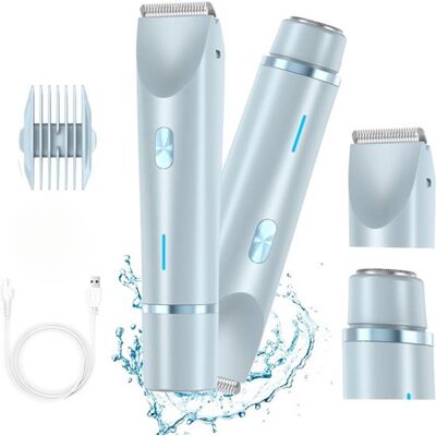 OEM Damenrasierer – 2-in-1 Elektrorasierer – Wasserdichter Epilierer Und Bikinitrimmer – Körper- Und Intimrasierer – Blauw OEM Damenrasierer – 2-in-1 Elektrorasierer – Wasserdichter Epilierer Und Bikinitrimmer – Körper- Und Intimrasierer – Blauw