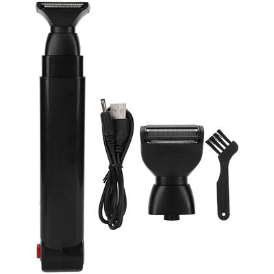 FORIOUS Elektrischer Rasierer, Usb-aufladbarer Körpertrimmer, Faltbares Design, Geeignet Für Rücken, Brust Und Schultern. (1 Stück, Schwarz) FORIOUS Elektrischer Rasierer, Usb-aufladbarer Körpertrimmer, Faltbares Design, Geeignet Für Rücken, Brust Und Schultern. (1 Stück, Schwarz)