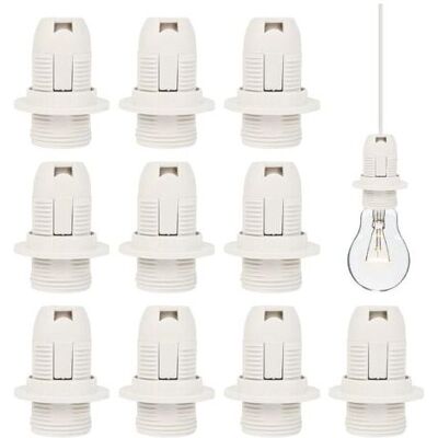 OEM E14 Lampenfassung, 10 Stück, E14 Kunststoff-glühbirnenfassung, 250 V, 2 A, Vintage-lampenfassung, E14-sockeladapter Für E14-schraubglühbirnen, Energiespar-schraubglühbirnen OEM E14 Lampenfassung, 10 Stück, E14 Kunststoff-glühbirnenfassung, 250 V, 2 A, Vintage-lampenfassung, E14-sockeladapter Für E14-schraubglühbirnen, Energiespar-schraubglühbirnen