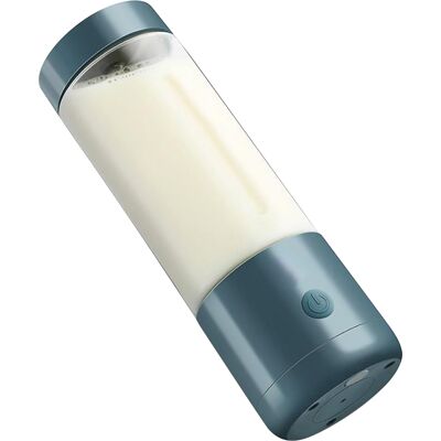 HEAT Tragbarer Hochleistungs-standmixer Mit Usb-anschluss, Elektrischer Entsafter Für Zuhause Und Unterwegs, 400 Ml, Vintage-blau, Doppelklinge HEAT Tragbarer Hochleistungs-standmixer Mit Usb-anschluss, Elektrischer Entsafter Für Zuhause Und Unterwegs, 400 Ml, Vintage-blau, Doppelklinge