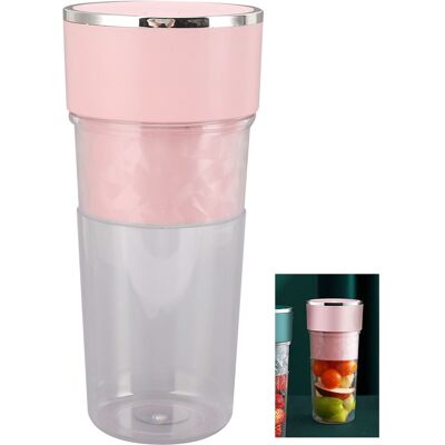 JUTE Mini-zitruspresse, Tragbar, 300 Ml, Usb-betrieben, Elektrisch, Rosa JUTE Mini-zitruspresse, Tragbar, 300 Ml, Usb-betrieben, Elektrisch, Rosa