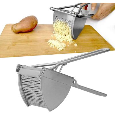JUTE Manueller Kartoffelstampfer, Kartoffelstampfer Aus Edelstahl, Zitruspresse, Kartoffelpüreemaschine JUTE Manueller Kartoffelstampfer, Kartoffelstampfer Aus Edelstahl, Zitruspresse, Kartoffelpüreemaschine