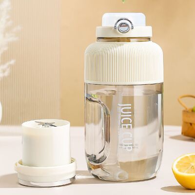 JUTE Wiederaufladbarer, Tragbarer 1,2-liter-fruchtmixer, Multifunktionaler Entsafter Für Zuhause, Saftbecher JUTE Wiederaufladbarer, Tragbarer 1,2-liter-fruchtmixer, Multifunktionaler Entsafter Für Zuhause, Saftbecher