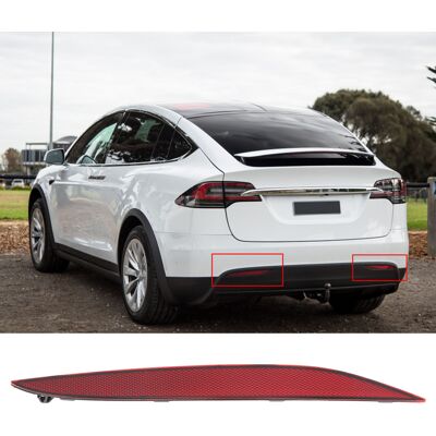 JUTE (t04) Die Hinteren Stoßstangenreflektoren Sind Mit Der Rechten Seite Des Tesla Model X Der Baujahre 2018-2023 Kompatibel. JUTE (t04) Die Hinteren Stoßstangenreflektoren Sind Mit Der Rechten Seite Des Tesla Model X Der Baujahre 2018-2023 Kompatibel.