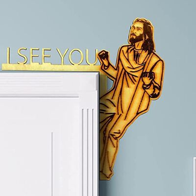 JUTE Ich Sah Ein Set Aus 2 Türdekorationen Mit Jesusmotiven Für Die Christliche Inneneinrichtung, Darunter Ein Set Für Die Linke Und Rechte Ecke – Stil 3, Linkes Und Rechtes Set. JUTE Ich Sah Ein Set Aus 2 Türdekorationen Mit Jesusmotiven Für Die Christliche Inneneinrichtung, Darunter Ein Set Für Die Linke Und Rechte Ecke – Stil 3, Linkes Und Rechtes Set.