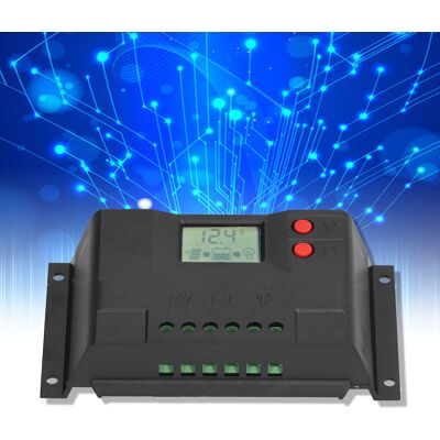 JUTE Der Lcd-bildschirm Des Solarladereglers Zeigt Den Lade-/entladevorgang Bei 12 V Und 24 V Mit Intelligenter 10-a-erkennung An. JUTE Der Lcd-bildschirm Des Solarladereglers Zeigt Den Lade-/entladevorgang Bei 12 V Und 24 V Mit Intelligenter 10-a-erkennung An.