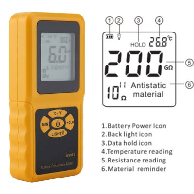 JUTE Das Oberflächenwiderstandsmessgerät Smart Sensoras 982 Ist Für Eine Begrenzte Zeit Exklusiv Auf Aliexpress Zum Preis Von 22,99 Us-dollar Erhältlich. JUTE Das Oberflächenwiderstandsmessgerät Smart Sensoras 982 Ist Für Eine Begrenzte Zeit Exklusiv Auf Aliexpress Zum Preis Von 22,99 Us-dollar Erhältlich.