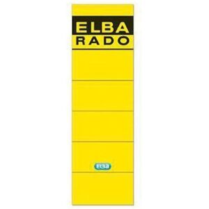 Elba Rückenetiketten - Gelb Selbstklebend 190x59mm - 10 Stück Elba Rückenetiketten - Gelb Selbstklebend 190x59mm - 10 Stück
