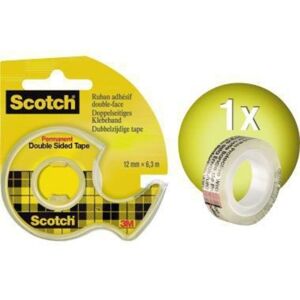 Scotch - Handabroller ® Nachfüllbar Inkl. 1 Rolle Doppelseitiger Klebefilm 12 Mm X 6,3 M (b X L) Mit Lösungsmittel Transparent Scotch - Handabroller ® Nachfüllbar Inkl. 1 Rolle Doppelseitiger Klebefilm 12 Mm X 6,3 M (b X L) Mit Lösungsmittel Transparent