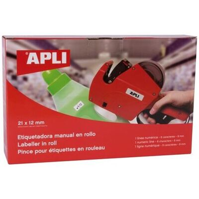 Apli Preisauszeichner 1 Zeile Für 8-stellige Etiketten Apli Preisauszeichner 1 Zeile Für 8-stellige Etiketten