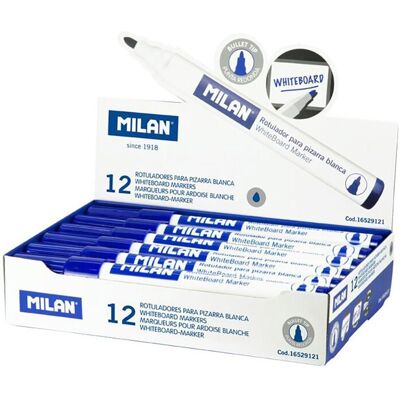 Box Mit 12 Blauen Markern Ø4,7 Mm Für Milan Whiteboard Box Mit 12 Blauen Markern Ø4,7 Mm Für Milan Whiteboard