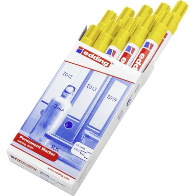 Edding E3000 4-3000005 Permanentmarker Gelb Wasserfest: Ja Edding E3000 4-3000005 Permanentmarker Gelb Wasserfest: Ja