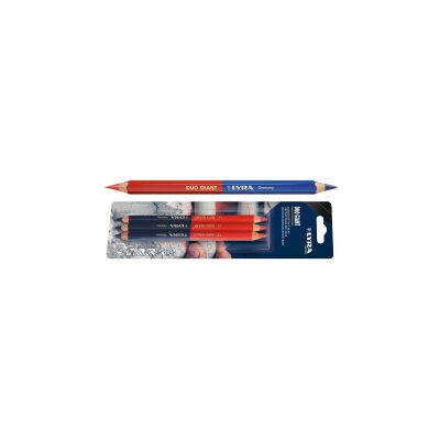 Duo Riesen-zweifarben-bleistift, 3 Stifte, 175 Mm Lyra Duo Riesen-zweifarben-bleistift, 3 Stifte, 175 Mm Lyra