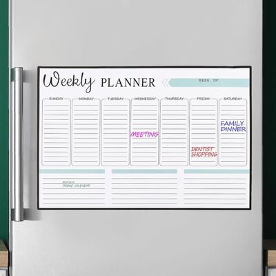 OEM Magnetische Haushaltstafel, 43 X 30 Cm (16,9 X 11,8 Zoll), Whiteboard-kalender Für Tages-, Wochen- Und Monatsplanung, Weiß OEM Magnetische Haushaltstafel, 43 X 30 Cm (16,9 X 11,8 Zoll), Whiteboard-kalender Für Tages-, Wochen- Und Monatsplanung, Weiß