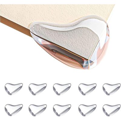 Cesieclefou - Tischecke, 10 Stück Transparenter Babytisch-eckenschutz Mit Verstärktem Kleber Für Tische Und Möbelecken Cesieclefou - Tischecke, 10 Stück Transparenter Babytisch-eckenschutz Mit Verstärktem Kleber Für Tische Und Möbelecken