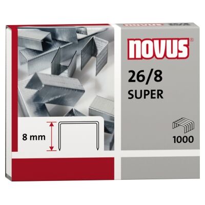 Novus Heftklammer 040-0199 26/8 Verzinkt 1.000 St./pack. Novus Heftklammer 040-0199 26/8 Verzinkt 1.000 St./pack.