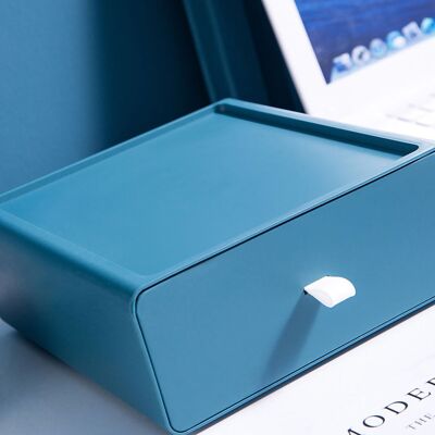 JUTE Zweifarbige Aufbewahrungsbox Fürs Büro, Schubladenregal Für Büro Und Zuhause, Organizer Und Aufbewahrungsbox Für Schulmaterialien, Beruhigendes Blau. JUTE Zweifarbige Aufbewahrungsbox Fürs Büro, Schubladenregal Für Büro Und Zuhause, Organizer Und Aufbewahrungsbox Für Schulmaterialien, Beruhigendes Blau.