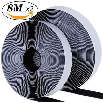 OEM Selbstklebendes Klettband 20 Mm X 5 Meter, Extra Stark, Doppelseitig (schwarz, 20 Mm X 5 M) OEM Selbstklebendes Klettband 20 Mm X 5 Meter, Extra Stark, Doppelseitig (schwarz, 20 Mm X 5 M)