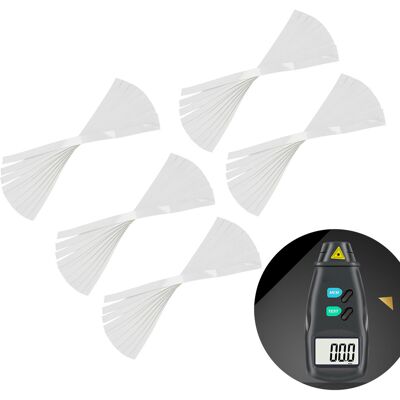 JUTE 50 Stück: Fotoelektrischer Laser-drehzahlmesser, Reflektierender Aufkleber, Geschwindigkeitsmesser, Entfernungsmesser, Reflektierendes Papier, Reflektierendes Klebeband JUTE 50 Stück: Fotoelektrischer Laser-drehzahlmesser, Reflektierender Aufkleber, Geschwindigkeitsmesser, Entfernungsmesser, Reflektierendes Papier, Reflektierendes Klebeband