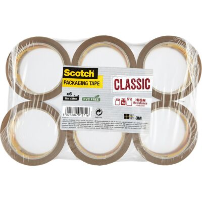 Scotch 371 Packband Braun 50 Mm X 66 M 6er-packung Scotch 371 Packband Braun 50 Mm X 66 M 6er-packung