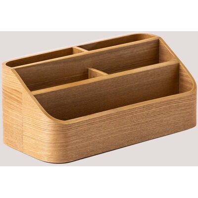 Stifthalter Aus Holz Bray Braun Natur - Sklum Stifthalter Aus Holz Bray Braun Natur - Sklum