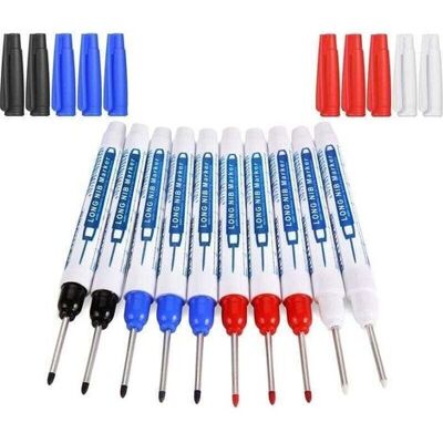OEM 10er-pack Permanentmarker Mit 30 Mm Langer Spitze – Permanente Tinte Für Holz, Metall Und Kunststoff – Farben: Schwarz, Blau, Rot, Weiß – 10 Stück OEM 10er-pack Permanentmarker Mit 30 Mm Langer Spitze – Permanente Tinte Für Holz, Metall Und Kunststoff – Farben: Schwarz, Blau, Rot, Weiß – 10 Stück
