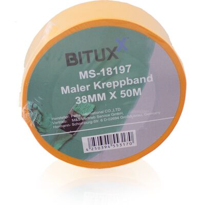 Bituxx - 3x 50m Profi Maler Kreppband Goldband Abdeckband Klebeband 38 Mm Bituxx - 3x 50m Profi Maler Kreppband Goldband Abdeckband Klebeband 38 Mm