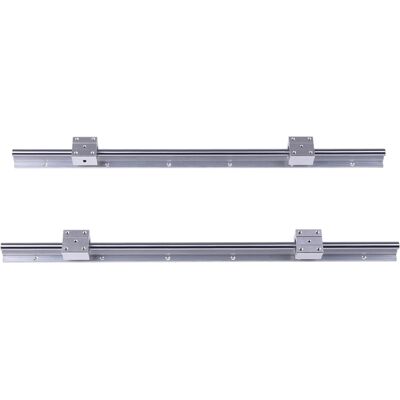 HEAT 2 Stück Sbr12-600mm 12mm Linearführungsschienen, 4 Stück Sbr12uu Blöcke HEAT 2 Stück Sbr12-600mm 12mm Linearführungsschienen, 4 Stück Sbr12uu Blöcke