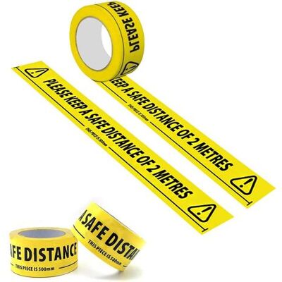 OEM 2 Rollen Klebeband Zur Einhaltung Des Mindestabstands, Warnband, Sicherheitsmarkierungsband, Bodenmarkierungsband – 48 Mm X 33 M OEM 2 Rollen Klebeband Zur Einhaltung Des Mindestabstands, Warnband, Sicherheitsmarkierungsband, Bodenmarkierungsband – 48 Mm X 33 M