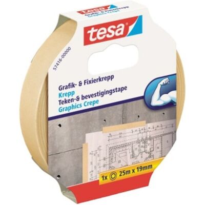 Tesa - 57416-00000-02 Kreppband (l X B) 25 M X 19 Mm 1 St. Tesa - 57416-00000-02 Kreppband (l X B) 25 M X 19 Mm 1 St.